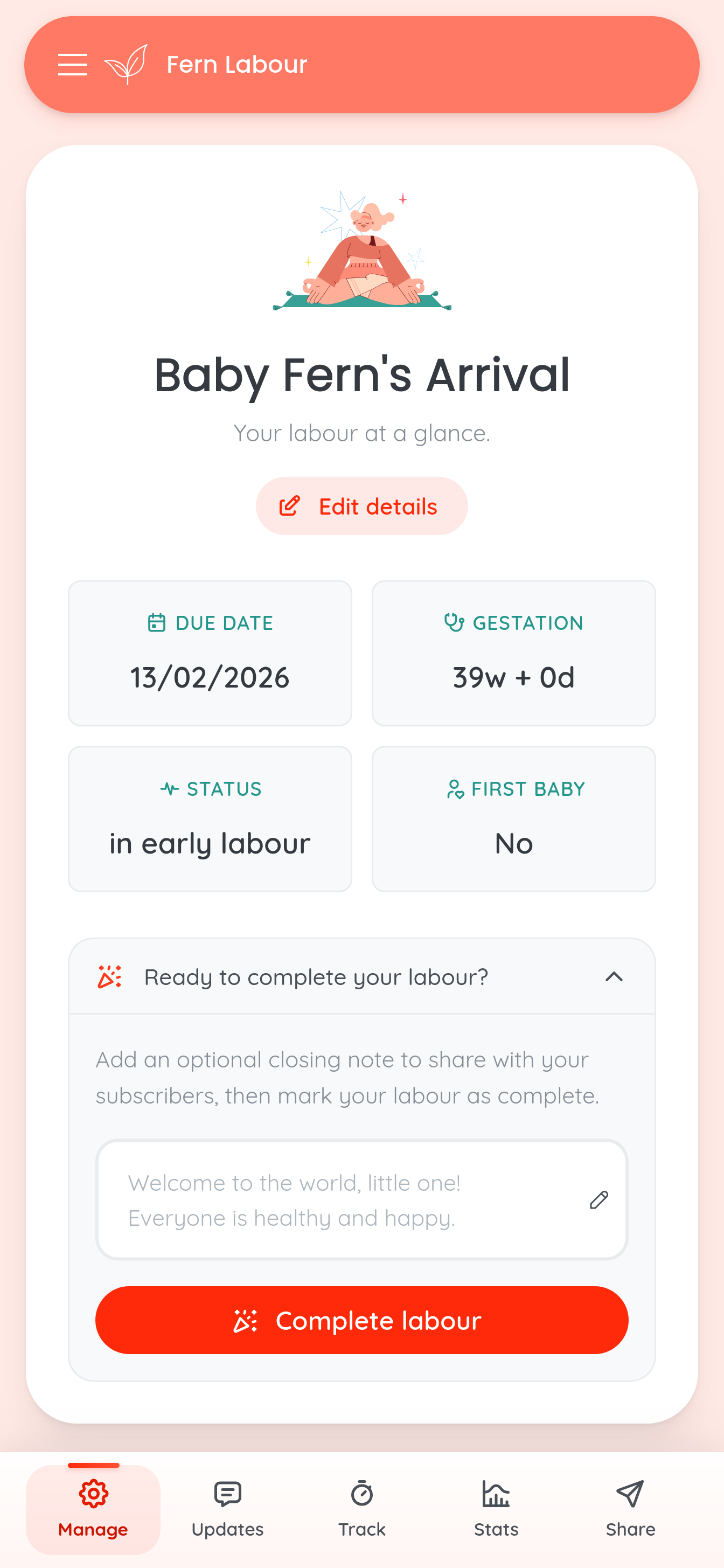 Complete Labour Screen